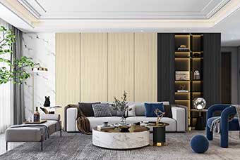 嘉兴轻奢风格-客厅