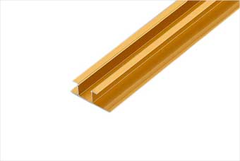 嘉兴航空纤维墙咔铝合金带灯中条（钛金氧化）